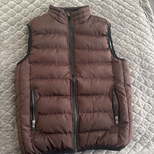 Men's Brown Puffer Vest